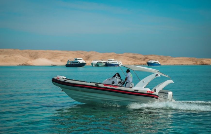 Hurghada: Submarine & Speedboat to Orange Island With Lunch