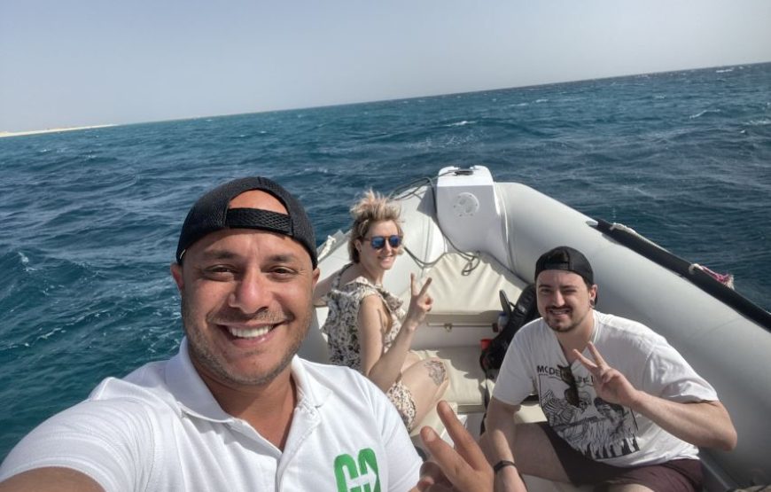 Hurghada: Speedboat Dolphin Watching and Snorkeling