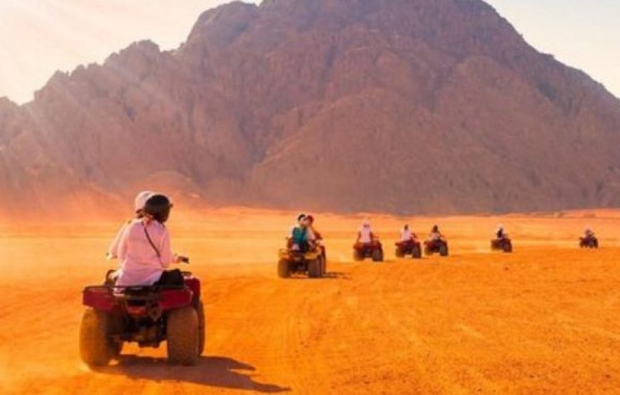 Hurghada: Quad Bike Safari & Speedboat to Orange bay islands