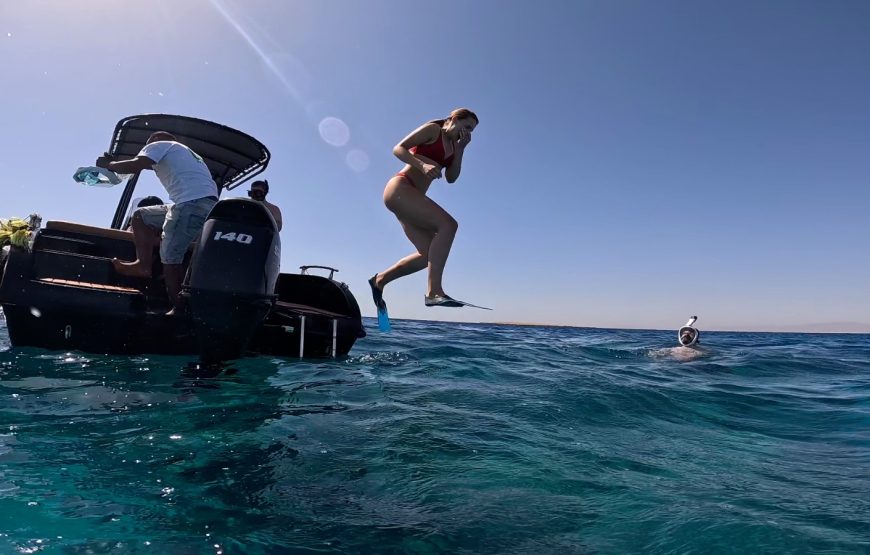 Hurghada : Giftun island Speedboat Cruise To Orange bay With Snorkeling