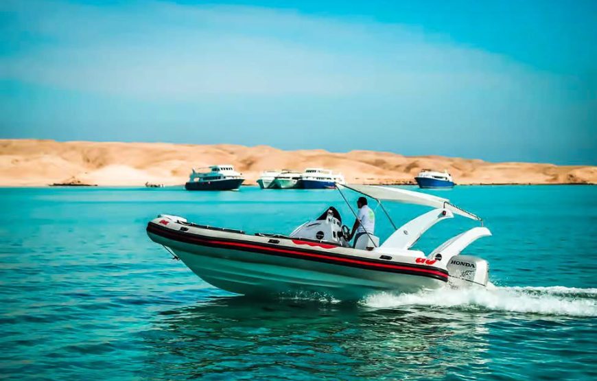 Hurghada: Giftun Island and Orange Bay Speedboat Trip